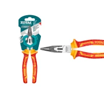 Total Tools TOTAL TOOLS 8"/200mm 1000V VDE Insulated Long Nose Pliers with Black Finish and Polish - THTIP2381
