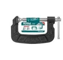 Total Tools TOTAL TOOLS 4" G-Clamp with Malleable Cast Iron Body and T-Shaped Thread - THT13141