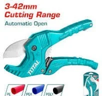 Total Tools TOTAL TOOLS 193mm Aluminum PVC Pipe Cutter with 3-42mm Cutting Diameter - THT534216