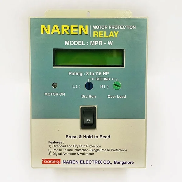 NAREN Electrix l Motor Protection Relays l MODEL : MPR-W - SKU - 47356825 - 1 to 5HP
