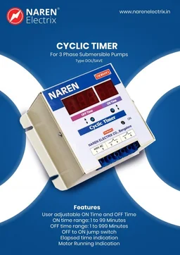 NAREN Electrix l Timers l Cyclic Tmers l 3 phase Type l Cyclic Timer : DOL/Save - SKU - 47309026 - 440 V
