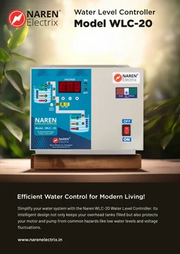 NAREN Electrix l Water Controllers l Monoblock , Open Well Pumpas l WLC-20 Mono with Cyclic Timer SKU - 47312196