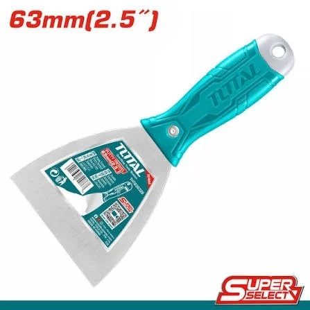 Total Tools TOTAL TOOLS Putty Trowel 2.5 Inch (63mm), Carbon Steel, Heat Treated, Fine Polished Putty Knife for Painting & Plastering - THT836326