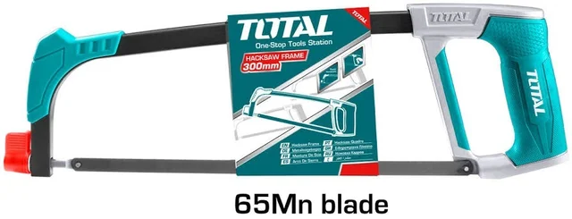 Total Tools TOTAL TOOLS Adjustable Hacksaw Frame 12"/300mm with Soft Grip and 1Pcs Saw Blade - THT541026