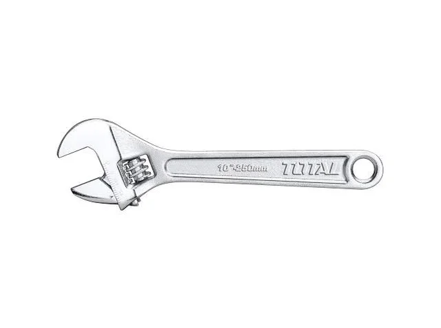 Total Tools TOTAL TOOLS Adjustable Wrench 10"/250mm with 0-30mm Clamp Size Capacity - THT1010103