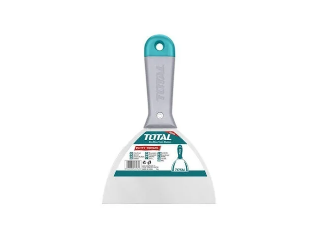 Total Tools TOTAL TOOLS Putty Trowel 5 Inch (125mm), Carbon Steel, Heat Treated, Fine Polished Putty Knife for Painting & Plastering - THT8312516