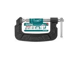 Total Tools TOTAL TOOLS 6" G-Clamp with Malleable Cast Iron Body and T-Shaped Thread - THT13161