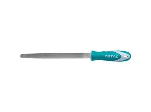Total Tools TOTAL TOOLS Half Round Steel File 200mm, High Carbon T12 Steel, Professional Metalworking Shaping Hand Tool - THT91286