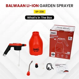 Balwaan Krishi Balwaan SP-20B Li-Ion Battery Sprayer 2 Litre with 1 Spray Nozzle, Extendable Spray Lance, USB Charging Cable, Washer & User Manual - MTAK-BA-SP-5592