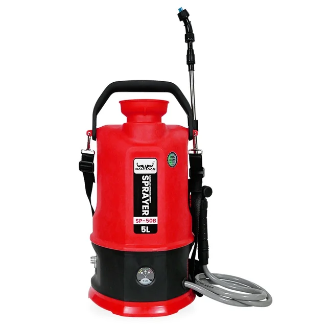 Balwaan Krishi Balwaan SP-50B Li-Ion Battery Sprayer 5 Litre with 12V 2.6Ah Lithium Battery, 2 Nozzles, 1+1 Lance & User Manual - MTAK-BA-SP-5593