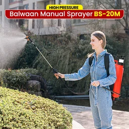 Balwaan Krishi Balwaan BS-20M Gold Series Manual Sprayer with 3 Nozzles, Delivery Pipe, Extendable Lance & User Manual - MTAK-MA-SP-5595