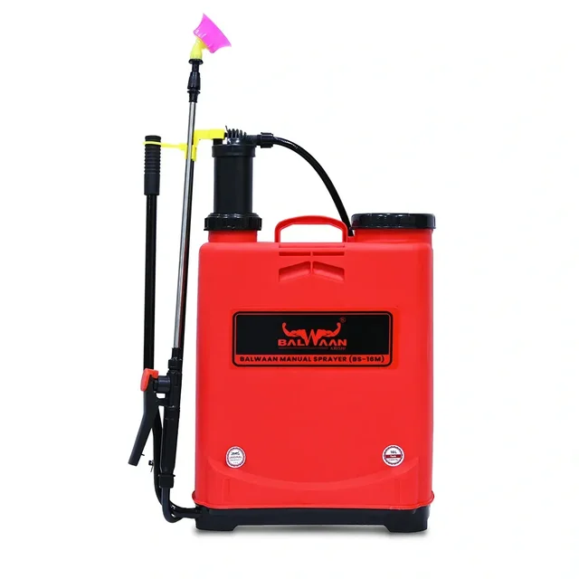 Balwaan Krishi Balwaan BS-16M Manual Sprayer with 3 Nozzles, Delivery Pipe, Extendable Lance & User Manual - MTAK-MA-SP-5675