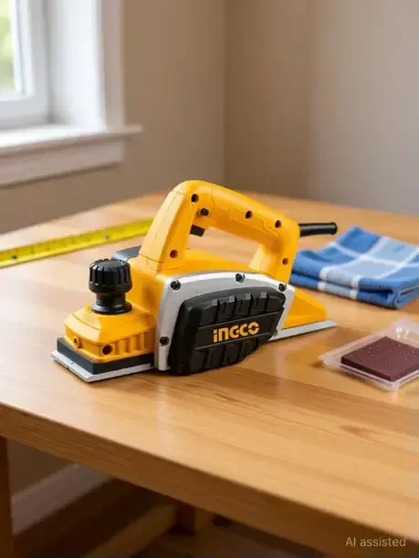 INGCO PL5508 550W Electric Hand Planer | 16000 RPM | 82mm Planing Width | 1mm Planing Depth | Heavy-Duty Aluminum Base | Parallel Guide