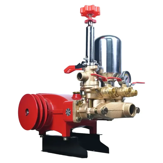 Balwaan Krishi Balwaan BH-83 HTP Pump 2 Mouth 1/2 + 1 Mouth 1/4 with 5 Inch Iron Pulley, Wire Overflow Hose, Suction Hose, Accessories Bag & User Manual - MTAK-SP-HT-7048