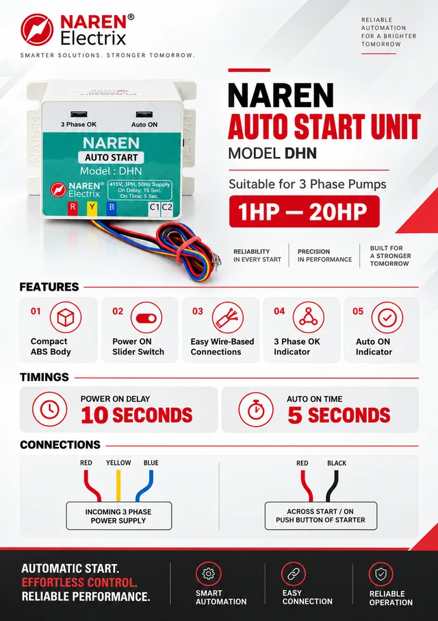 Naren Electrix l Auto Start Units l Model DHN (Connector Type)- SKU - 49540265