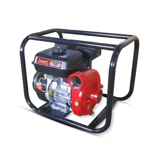 Balwaan Krishi Balwaan WP-22H High Head Water Pump 2x2 Inch 4 Stroke Petrol Engine with Oil Alert, Strong Frame, Tool Kit & User Manual - MTAK-EN-WA-6068