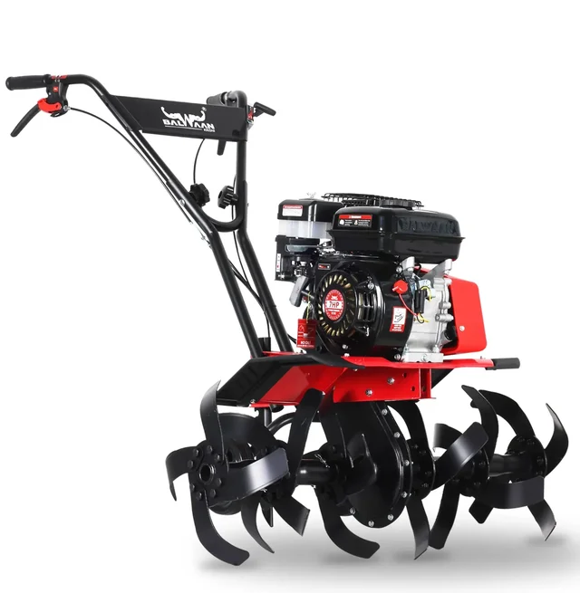 Balwaan Krishi Balwaan BP-500 Lightweight 7HP 4-Stroke Petrol Power Weeder & Tiller | Multi-Pulley Drive Technology (MPDT) with 24 Blades & Disc| MTAK-EN-PO-6031