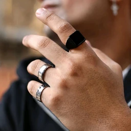 AlphaWrist SIGNET - BLACK - FREE SIZE