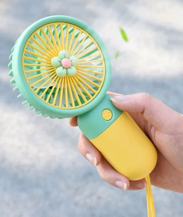 Solid Multicolour Hand Fan 