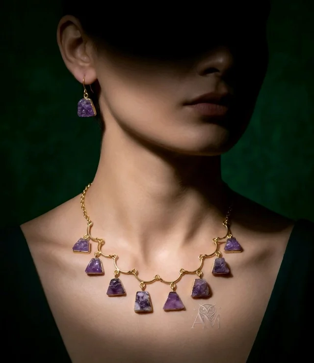 #STN01 Stone Necklace Set