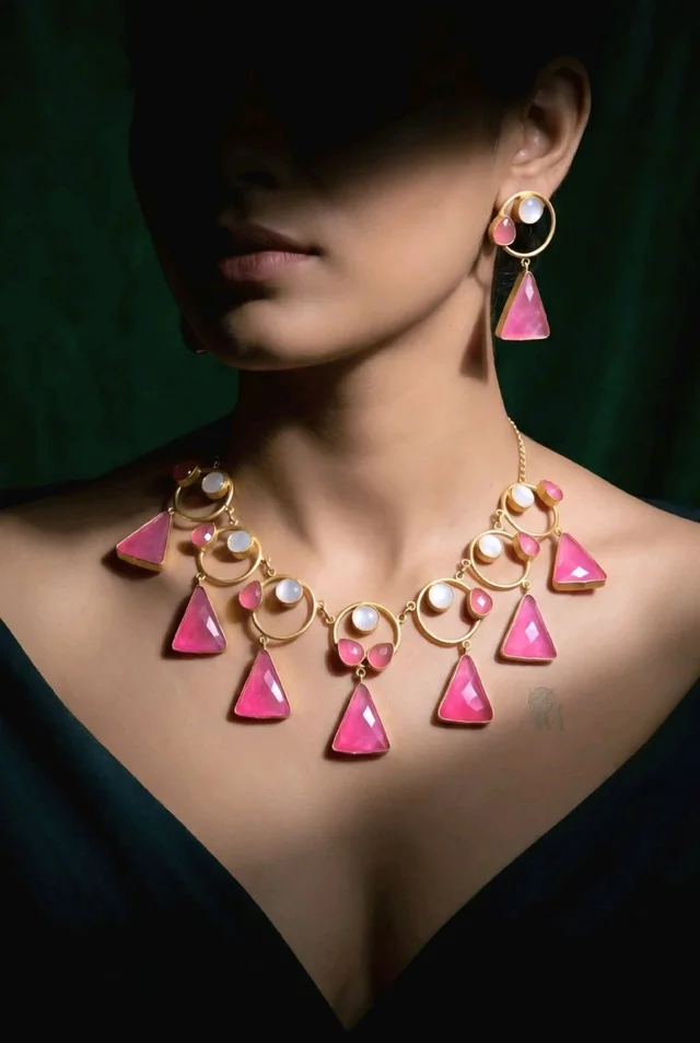 #STN02 Stone Necklace Set
