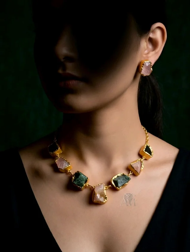 #STN08 Stone Necklace Set