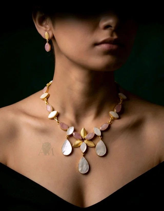 #STN10 Stone Necklace Set