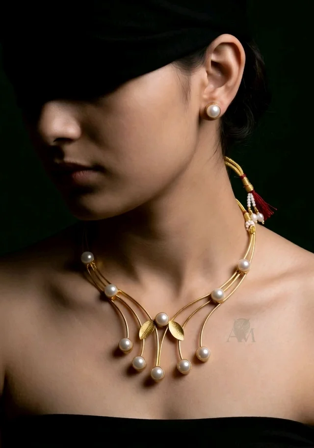 #BRS01 Premium Brass Necklace Set