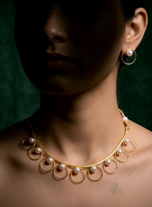 #BRS02 Premium Brass Necklace Set