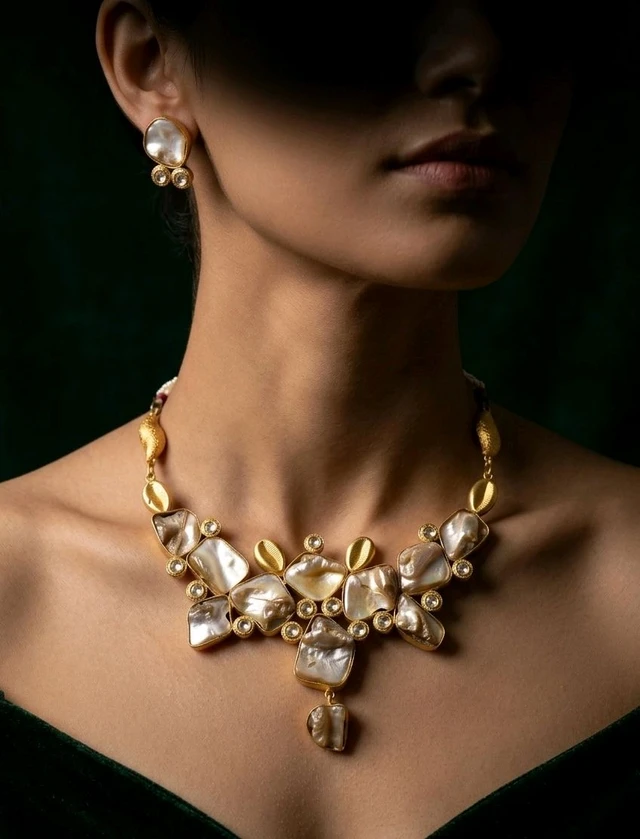 #STN13 Premium MoP Necklace Set
