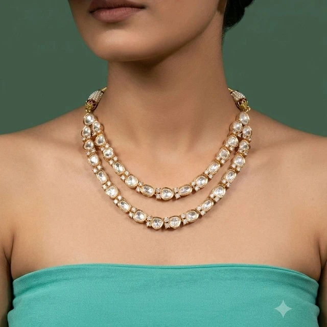 #PKL05 Polki Necklace Set