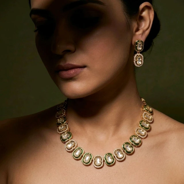#PKL06 Polki Necklace Set
