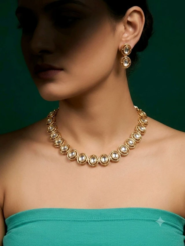 #PLK13 Polki Necklace Set