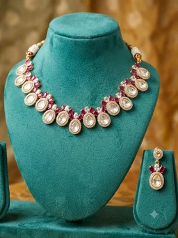 #PLK16 Polki Necklace Set