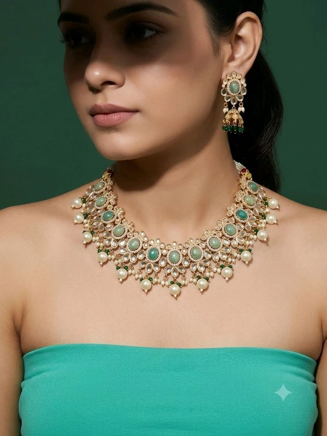 #PLK20 Polki Necklace Set