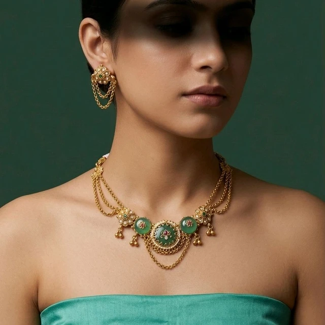 #NTQ06 Antique Heritage Necklace Set