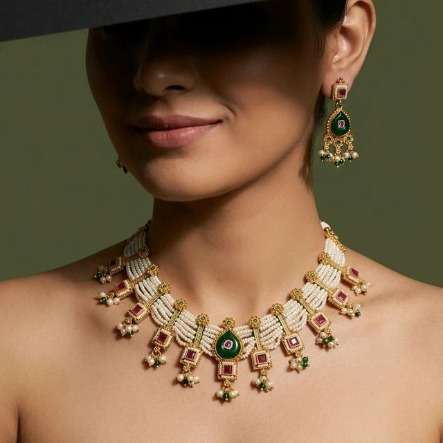 #NTQ09 Antique Heritage Necklace Set