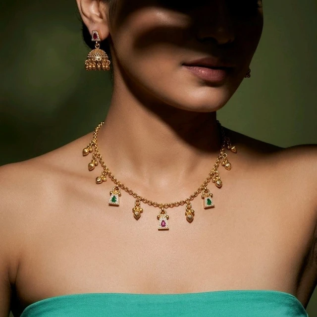 #NTQ10 Antique Heritage Necklace Set
