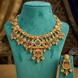 #NTQ11 Antique Heritage Necklace Set