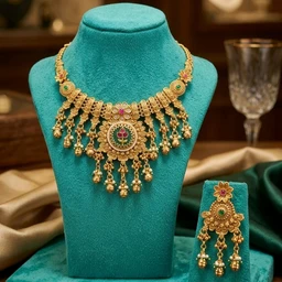 #NTQ12 Antique Heritage Necklace Set
