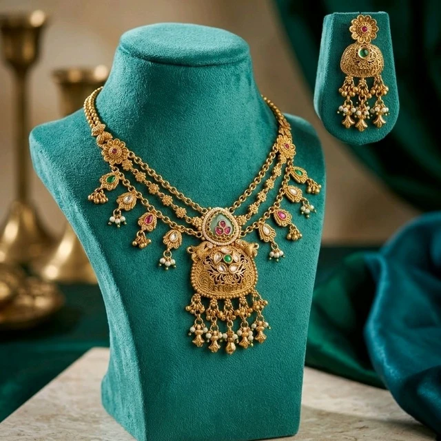 #NTQ15 Antique Heritage Necklace Set