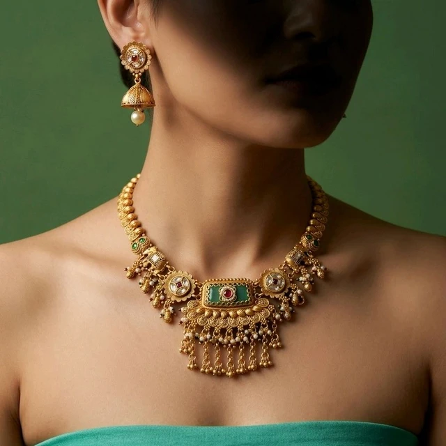 #NTQ18 Antique Heritage Necklace Set