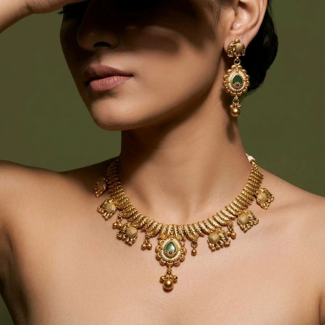 #NTQ19 Antique Heritage Necklace Set