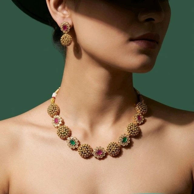 #NTQ22 Antique Heritage Necklace Set