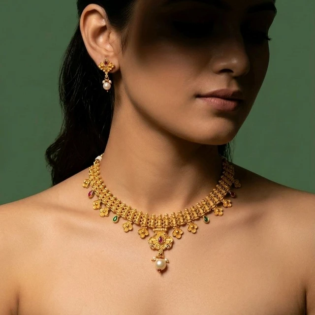 #NTQ23 Antique Necklace Set