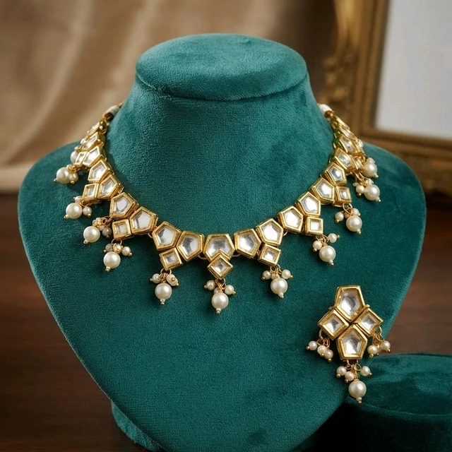 #NTQ24 Dubbi Kundan Necklace Set