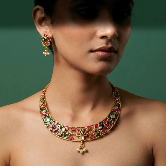 #NTQ25 South Indian Necklace Set