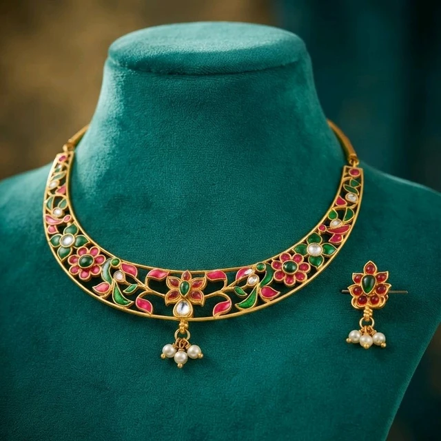 #NTQ25 South Indian Necklace Set
