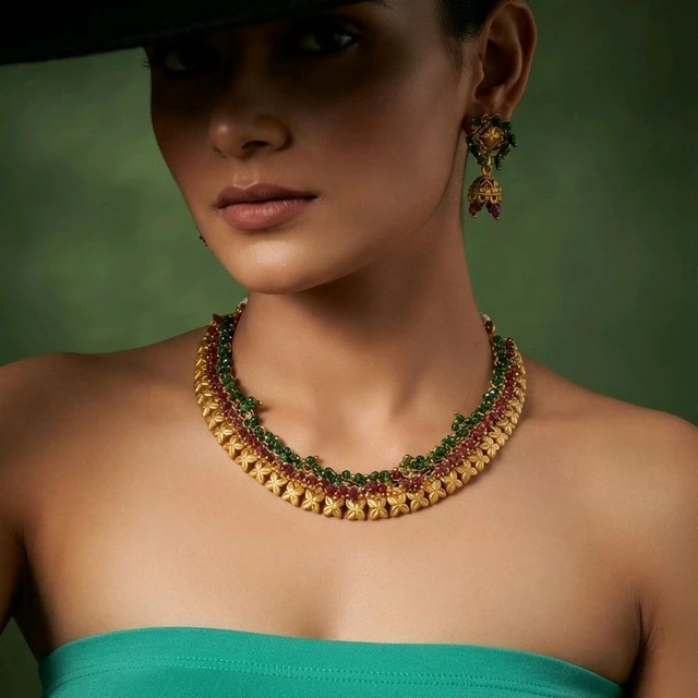 #NTQ26 Antique Heritage Necklace Set