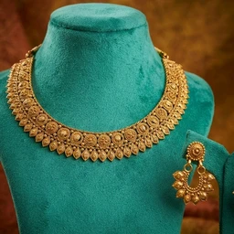 #NTQ28 Antique Gold Necklace Set